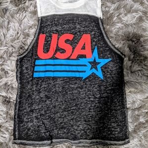 4/$16 ❇️ USA Burnout Muscle Tank